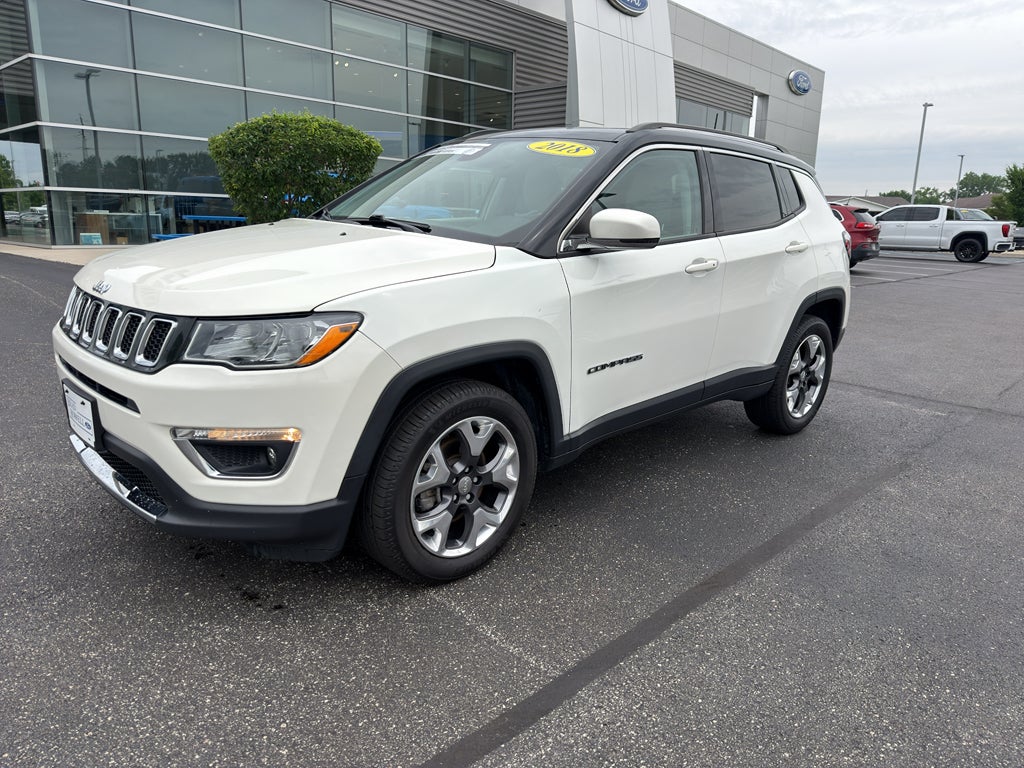 Used 2018 Jeep Compass Limited with VIN 3C4NJDCB3JT355482 for sale in Kokomo, IN